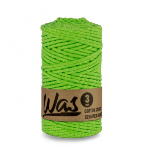 Cotton cord 3mm, 100m, SPRING GREEN