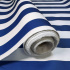 Outdoor fabric Pergola (Oxford), 200 g/m², width 160 cm, white-blue stripes 5 cm