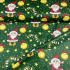 Christmas cotton fabric, by the meter, width 160 cm, color green