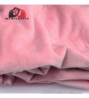 Minky fabric, solid color, 220 g/m², width 160 cm, pink