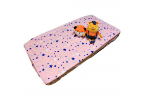 Cotton Fitted Crib Sheet with Elastic 120x60 cm GREY