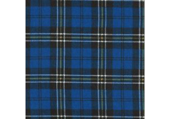 Bavlněná flanelová látka vzor kostka modrá 8x8 cm  