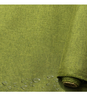 Water-repellent fabric Imitation linen, 220 g/m², width 160 cm, apple