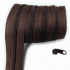 Brown spiral zipper 5 mm by the meter