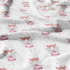 Cotton fabric, by the meter. Malenka on White 90 cm