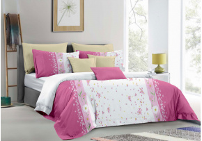 Flannel bedding with zipper, color Pink, 140x200 cm Flannel bedding with zipper, color Pink, 140x200 cm