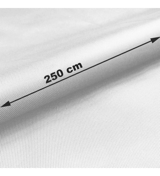 Water-repellent Oxford fabric with Teflon finish, 165 g/m², width 250 cm, white
