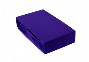 Fitted sheet 90x200 cm Jersey, color Cornflower