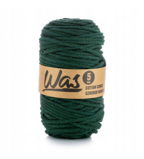 Cotton cord 5mm, 100m, color dark. green 260 Cotton cord 5mm, 100m, color dark. green 260