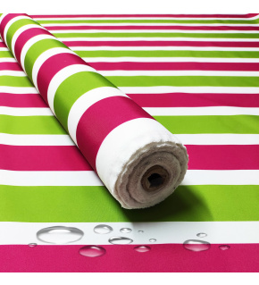 Waterproof fabric Premium, 190 g/m², width 160 cm, amaranth stripes