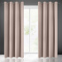 Blackout curtain with grommets DUSTY PINK 135X250 cm