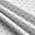 Children's cotton fabrics, by the meter. Dot 22 mm, Gray on White