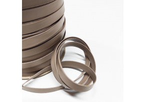 Beige leather bias tape 10 mm color 308