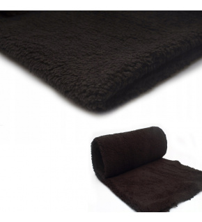 Minky Beránek, 220 g/m², width 160 cm, fabric by the meter, black