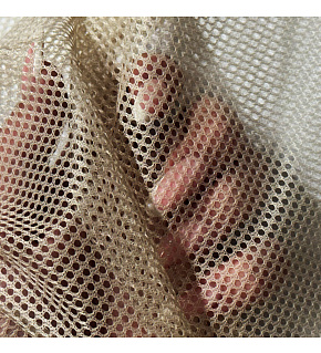 Polyester mesh for clothing Beige, mesh 2x2mm