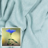 Natural linen fabric Oskar, Mint, 265 gr