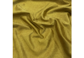 Velvet upholstery fabric Salvador Okra for furniture, by the meter - Pet Proof
