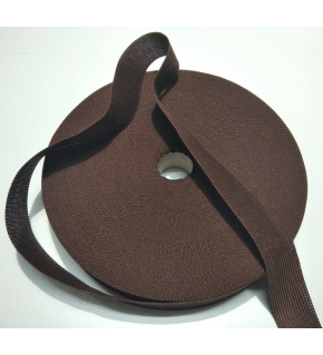 PES edging strip 25 mm color brown