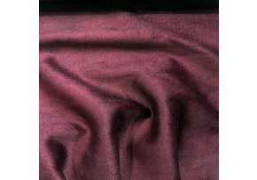 Velvet upholstery fabric Salvador Burgundy for furniture, by the meter - Pet Proof