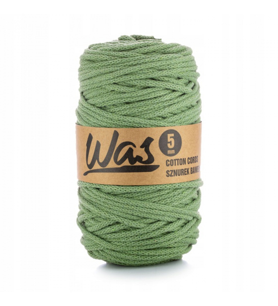 Cotton cord 5mm, 100m, pistachio 240