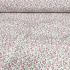 Cotton Fabric Small Flowers Red on White