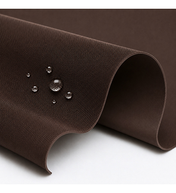 Waterproof fabric Kodura PVC coating 600D, 360 g/m², width 150 cm, dark brown