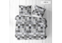 Flannel bedding with zipper, color Gray, 140x200 cm