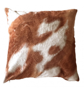 Microfleece Pillowcase Cow Pattern Ginger 40x40cm