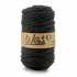 Cotton cord 5mm, 100m, black 370