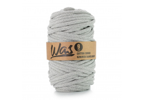 Cotton cord 9mm, 50m, grey 040