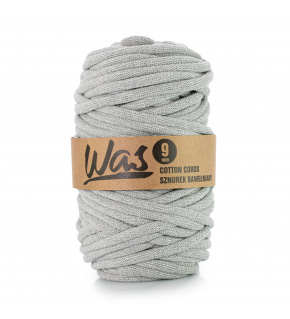 Cotton cord 9mm, 50m, grey 040