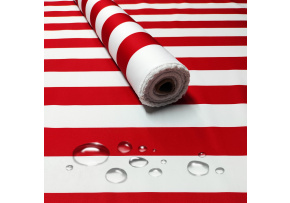 Waterproof fabric Premium, 190 g/m², width 160 cm, red stripes
