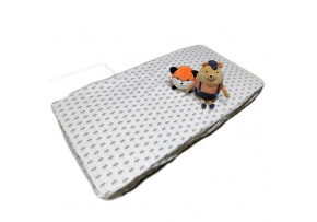 Cotton fitted crib sheet with elastic 120x60 cm