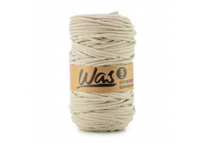 Cotton cord 5mm, 100m, light beige 320