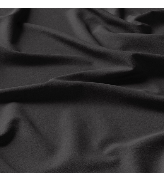 Solid color cotton fabric, 125 g/m², width 160 cm, black