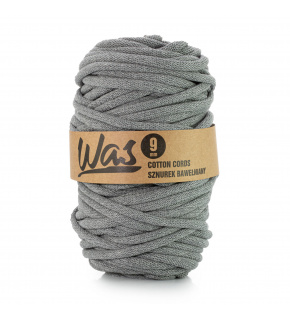 Cotton cord 9mm, 50m, dark gray 050