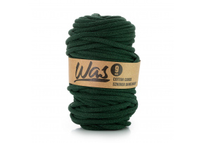 Cotton cord 9mm, 50m, color dark. green 260