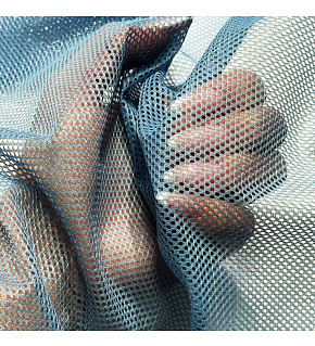 Polyester elastic mesh Blue, 2x2mm eye