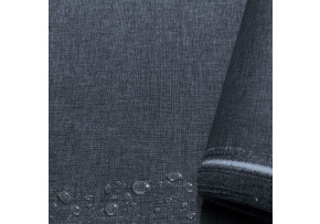Water-repellent fabric Imitation linen, 220 g/m², width 160 cm, graphite