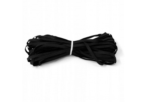 Flat rubber black 5 mm, by the meter