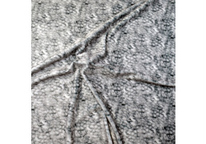 Minky microplush fabric, Colorful, Gray Cat