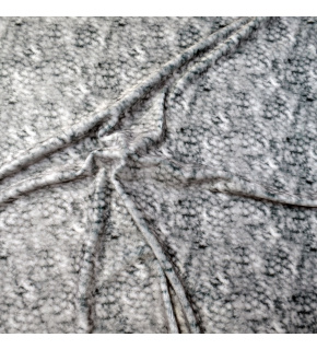 Minky fabric patterned, 380 g/m², width 160 cm, by the meter, Gray Cat