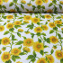 Cotton Fabric Sunflowers on White, 220 cm