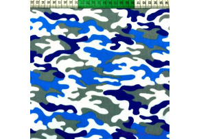 Cotton fabric Moro Blue