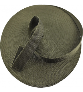 Polypropylene strap 15 mm khaki (50 m package)