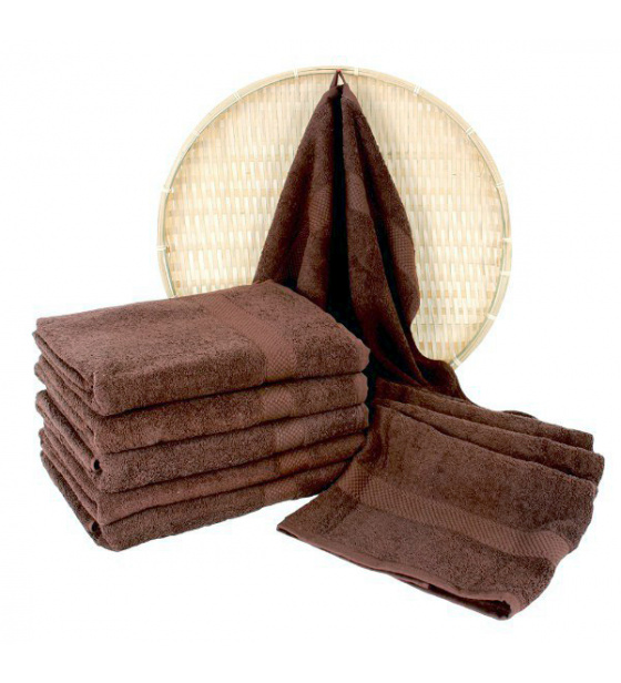 Darsi terry towel 50x100 cm, color chocolate