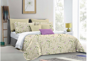 Flannel bedding with zipper, color Yellow, 140x200 cm Flannel bedding with zipper, color Yellow, 140x200 cm