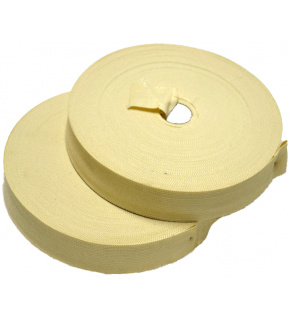 PES edging strip 25 mm color ecru