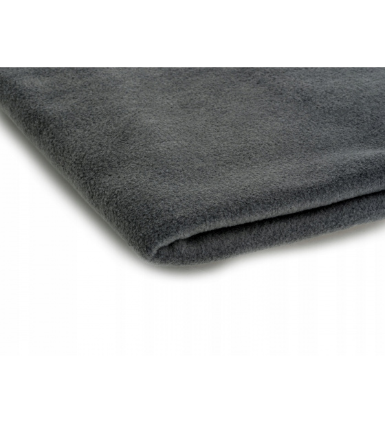Polar fleece fabric 200 g/m², width 150 cm, dark gray, by the meter