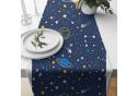 Children's Cotton Fabric Galaxy Yellow on Navy